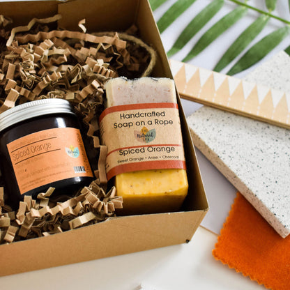 The Natural Spa - Spiced Orange At Home Natural Spa Set - Bring the spa to your door