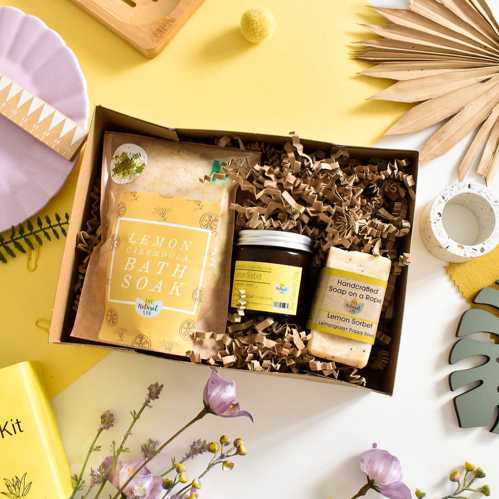 The Natural Spa - Lemon Sorbet At Home Natural Spa Set - Bring the spa to your door
