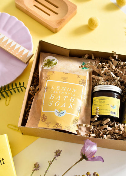 The Natural Spa - Lemon Sorbet At Home Natural Spa Set - Bring the spa to your door