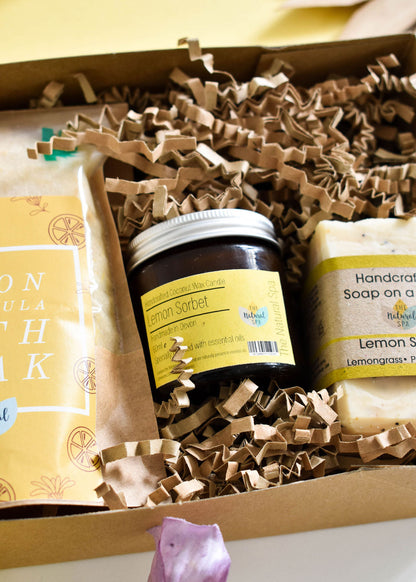 The Natural Spa - Lemon Sorbet At Home Natural Spa Set - Bring the spa to your door