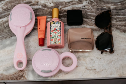 ONE GO! Pink, Compact, Travel Friendly Hairbrush