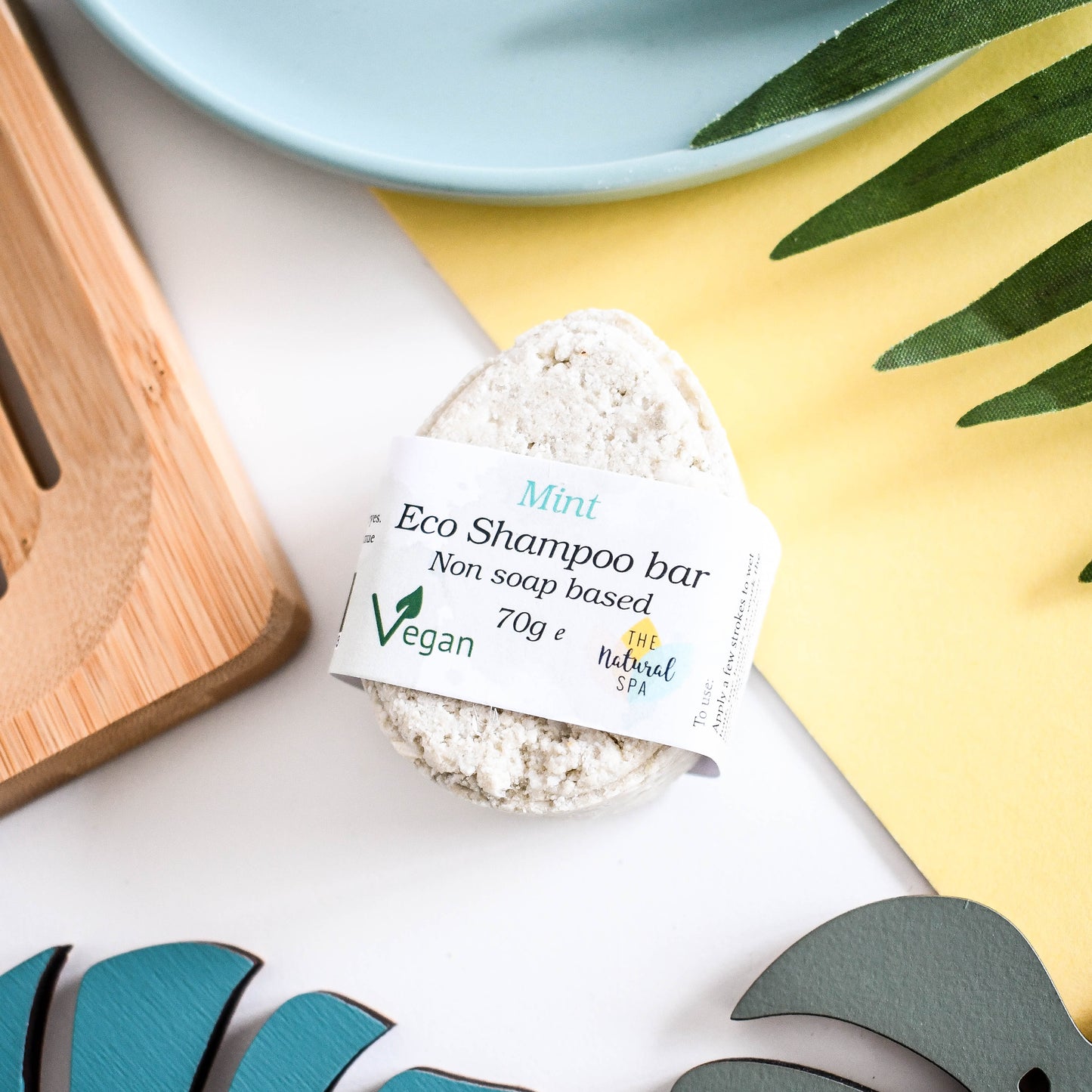 The Natural Spa - Mint ECO Shampoo bar - Non Soap based hair wash