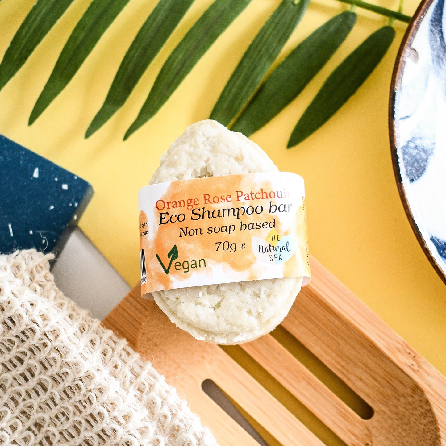The Natural Spa - Patchouli Rose ECO Shampoo bar - Non Soap based hair wash