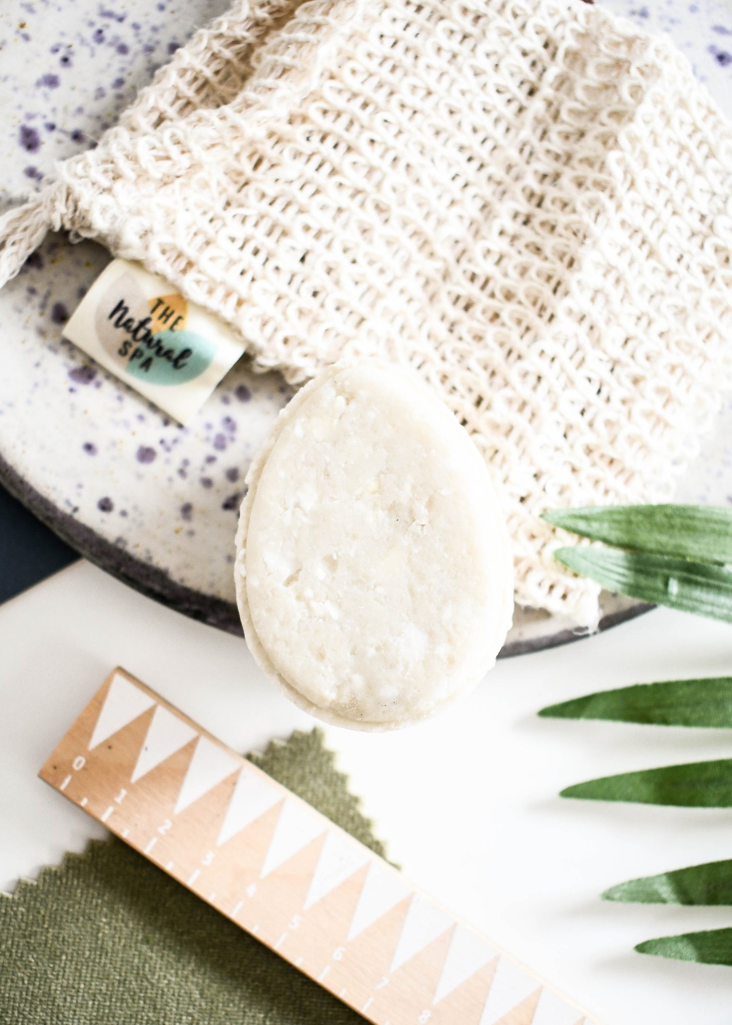 The Natural Spa - Rosemary TeaTree ECO Shampoo bar - Non Soap based hair wash