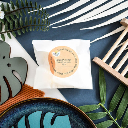 The Natural Spa - Spiced Orange Coconut Wax melts - Pack of 3