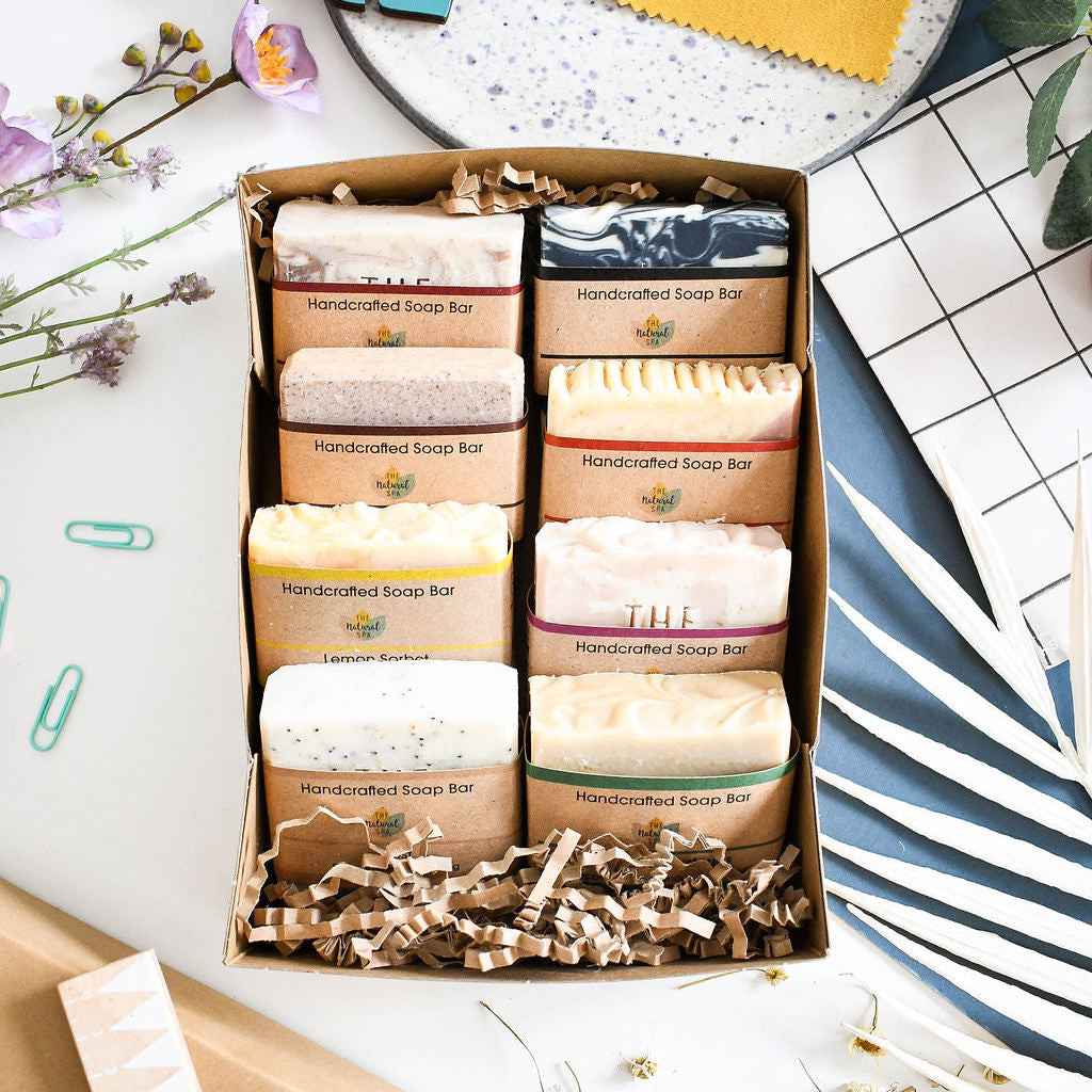 The Natural Spa - Natural Spa Essentials - Soap bars  - 8 x 100g bars