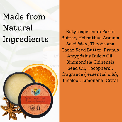 The Natural Spa - Spiced Orange   All Natural Lip Balm