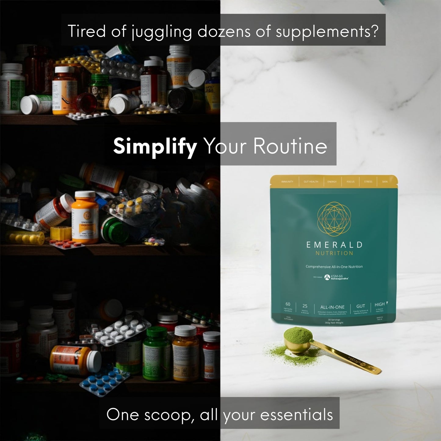 Emerald Nutrition - SUPERGREENS 360g