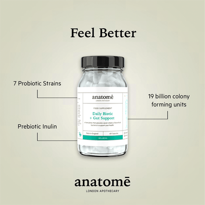 Anatomē - Essential Daily Probiotic Capsules + Gut Support