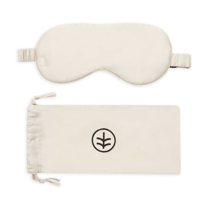 Ethical Bedding - Essential Silk Sleep Eye Mask in Wheat (Eucalyptus Silk)