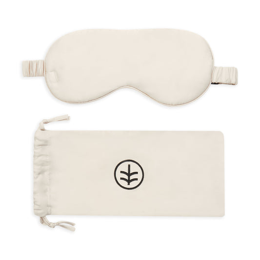 Ethical Bedding - Essential Silk Sleep Eye Mask in Wheat (Eucalyptus Silk)