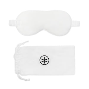 Ethical Bedding - Essential Silk Sleep Eye Mask in White (Eucalyptus Silk)