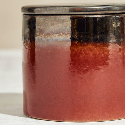 Zesty Lemons Kiln: Copper & Bronze Ceramic Candle - Pink Fizz & Polemo