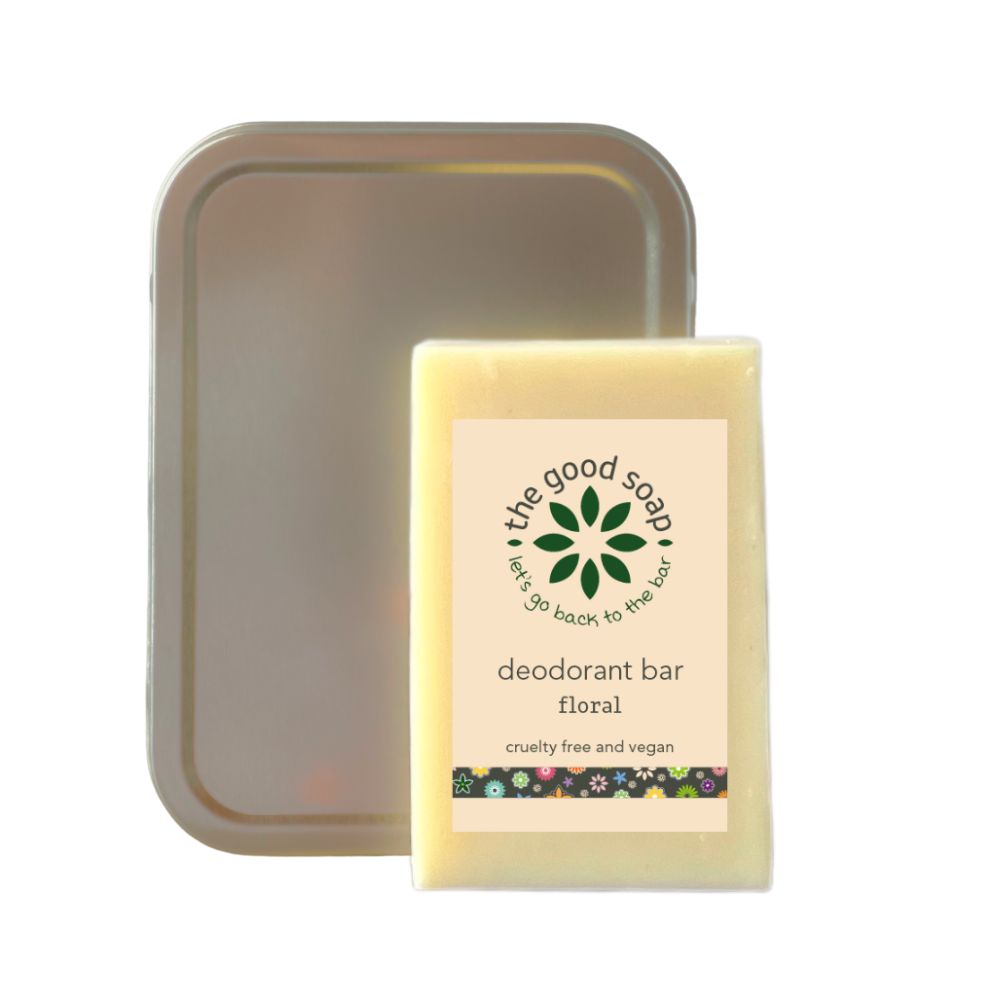 The Good Soap - Natural Deodorant Bar with Floral Essential Oils