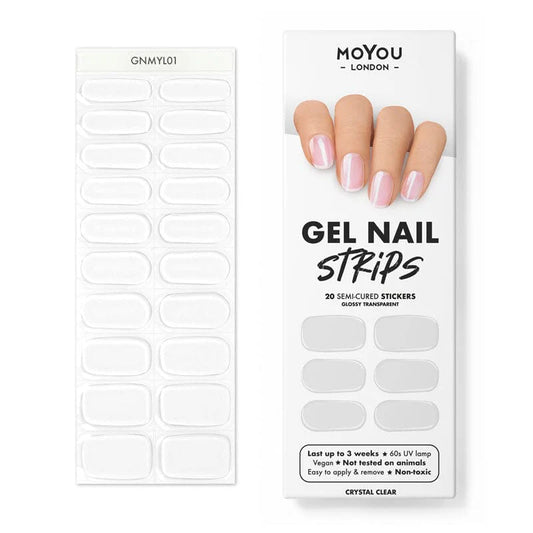 MoYou London Crystal Clear ★ Gel Nail Strip