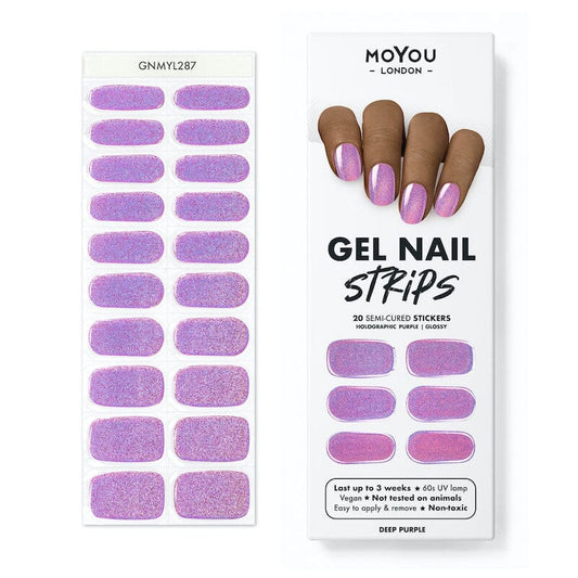 MoYou London Gel Nail Strip ★ Deep Purple