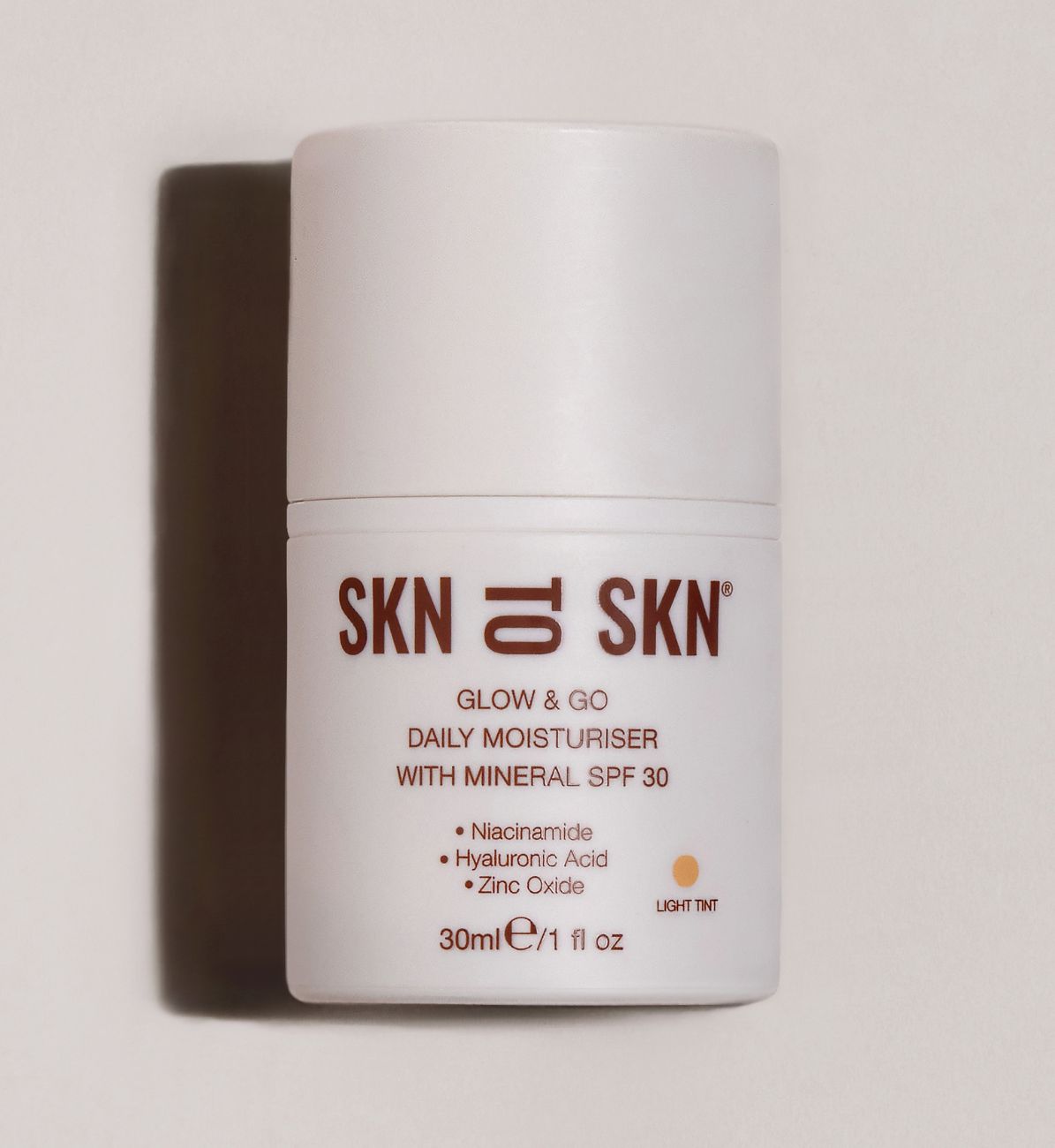 SKN TO SKN - GLOW & GO DAILY MOISTURISER WITH MINERAL SPF 30 30ml