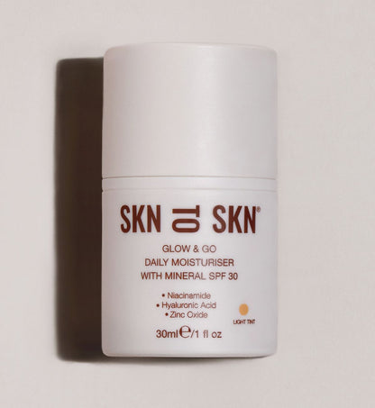 SKN TO SKN - GLOW & GO DAILY MOISTURISER WITH MINERAL SPF 30 30ml