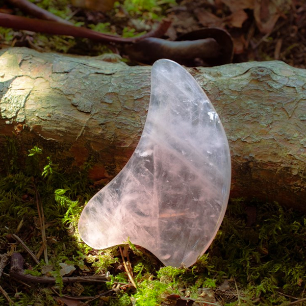 Earth to You - Rose Quartz Gua Sha to Enhance and Lift Face
