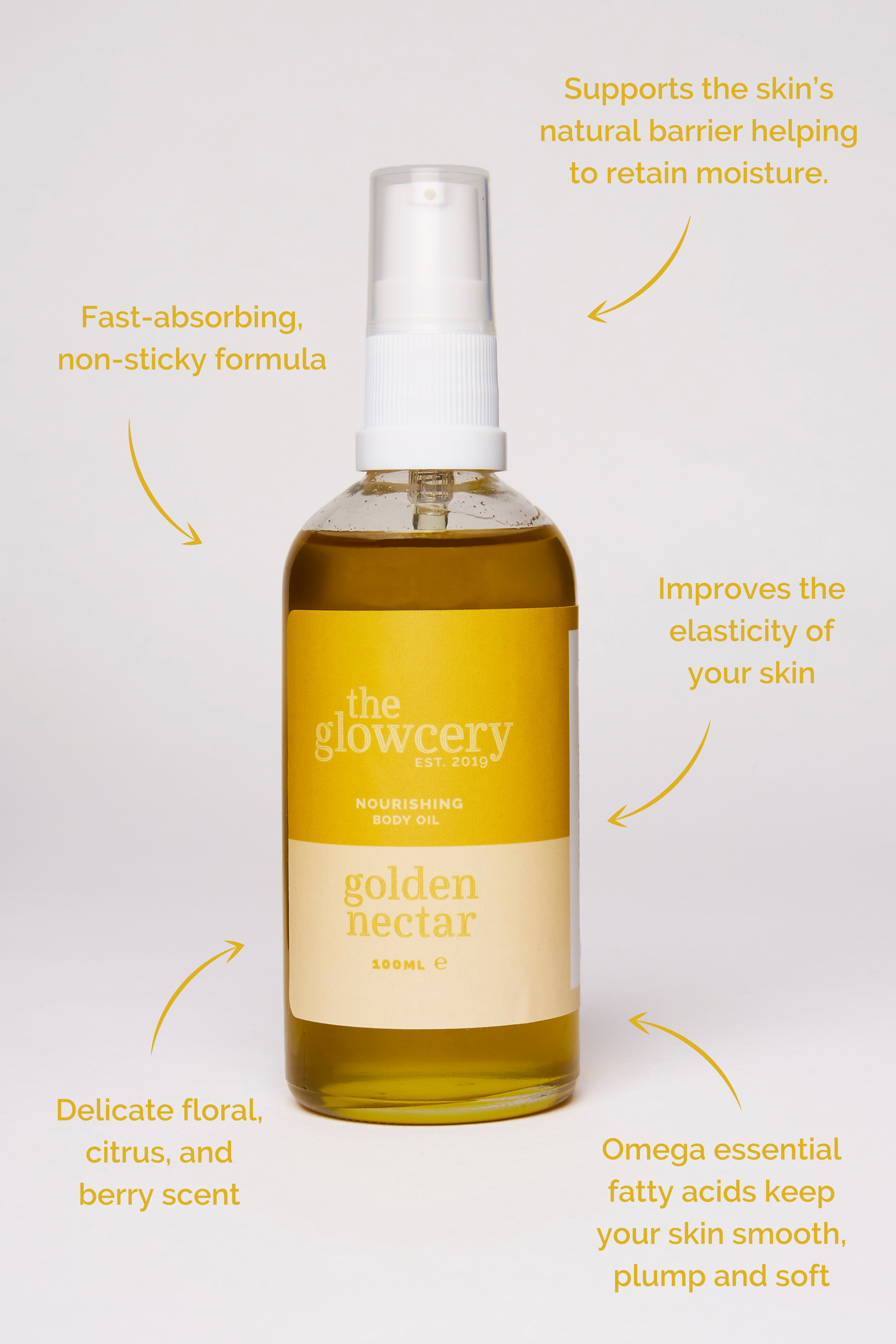 The Glowcery - Golden Nectar Body Oil