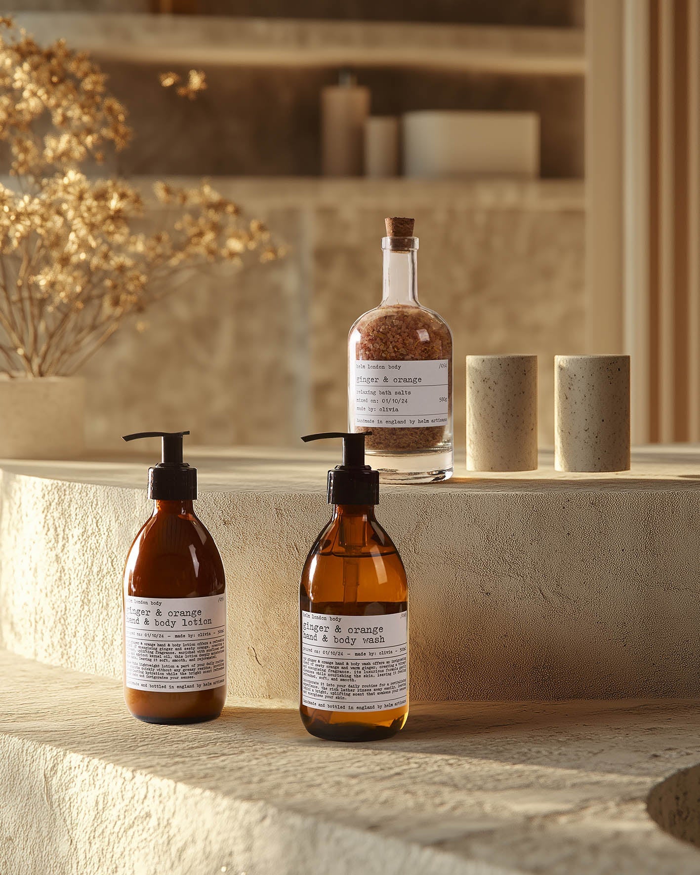 Helm London Grapefruit & Geranium Bath Salts - 580g