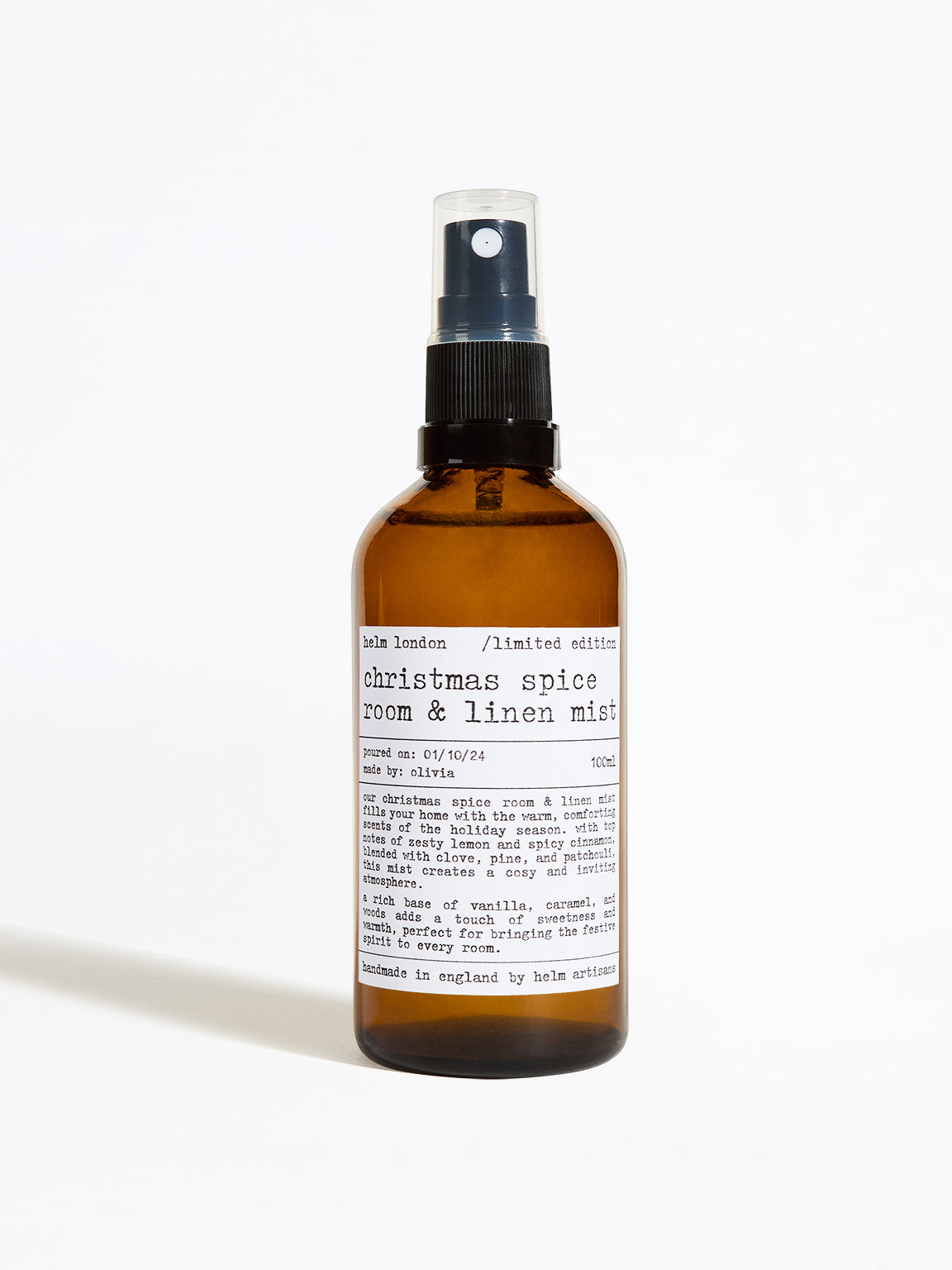 Helm London Christmas Spice Room & Linen Mist - 100ml - Limited Edition