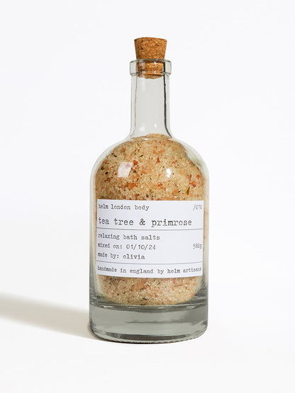 Helm London Tea Tree & Primrose Bath Salts - 580g