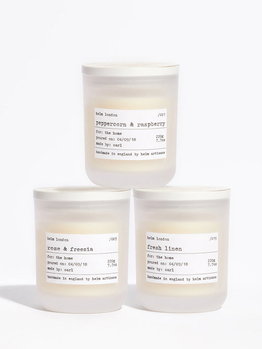 helm London Ultimate Spring Luxury Candle Trio - Gift Set