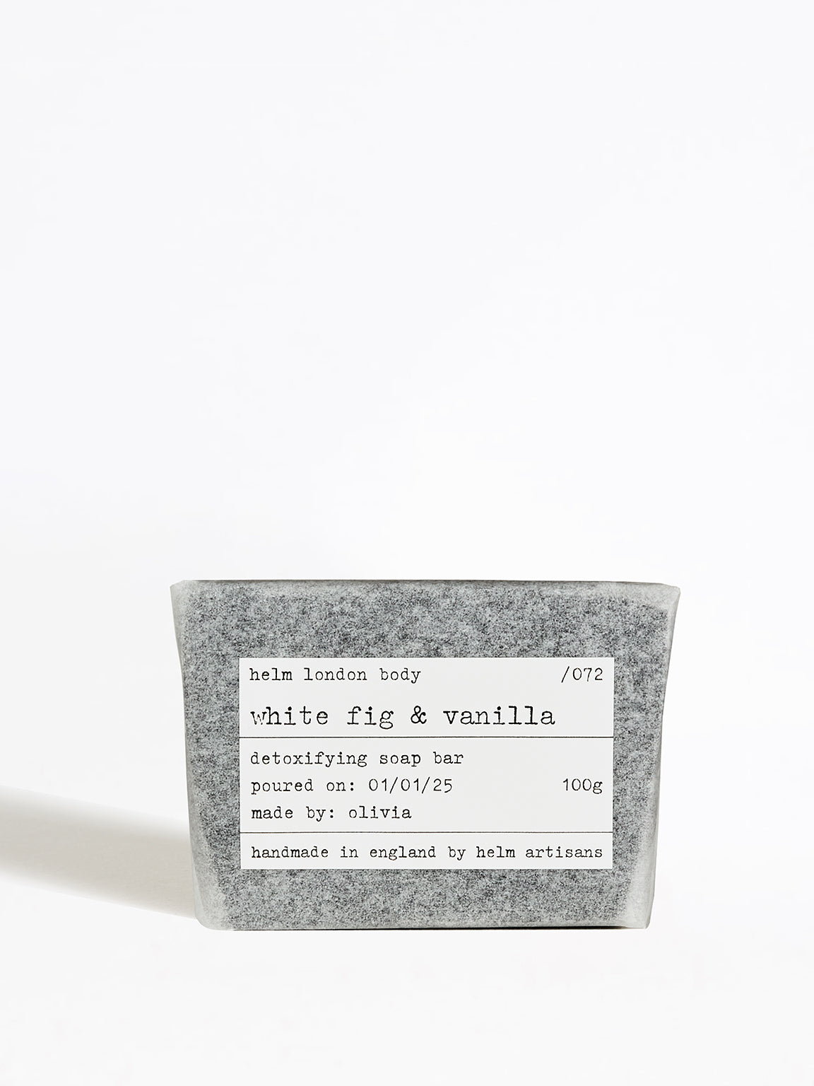 Helm London White Fig & Vanilla Detoxifying Soap Bar - 100g