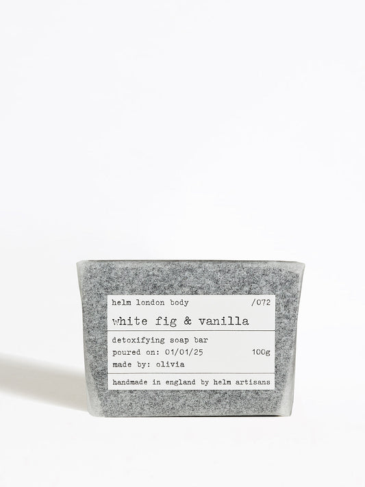 Helm London White Fig & Vanilla Detoxifying Soap Bar - 100g