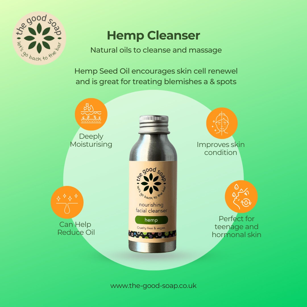 The Good Soap - Balancing Hemp Seed Oil Cleanser – Calm & Clear Your Skin