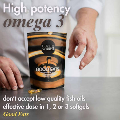 Lean Greens - Good Fats - Premium Omega 3 Fish Oils