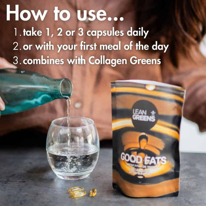Lean Greens - Good Fats - Premium Omega 3 Fish Oils