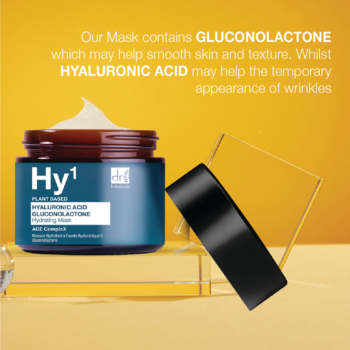 Dr Botanicals - Hyaluronic Acid 1% & Gluconolactone Mask 60ml