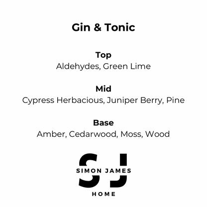 Simon James Home - Gin & Tonic Handmade Soy Wax Candle
