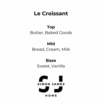 Simon James Home -Le Croissant Handmade Soy Wax Candle - The Ultimate Croissant Candle