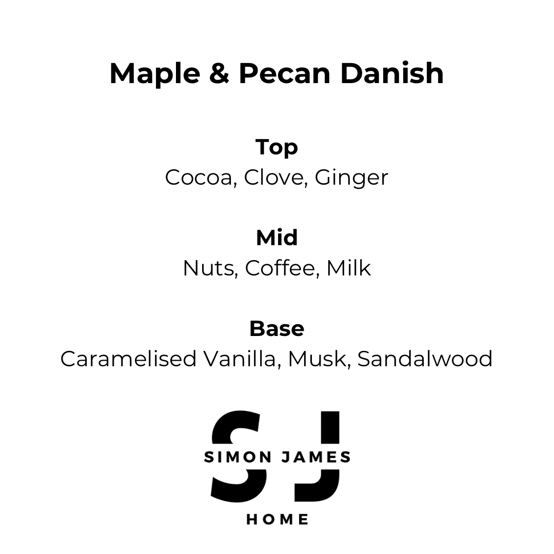 Simon James Home - Maple & Pecan Danish Handmade Soy Wax Candle