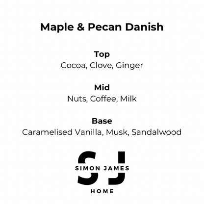 Simon James Home - Maple & Pecan Danish Handmade Soy Wax Candle