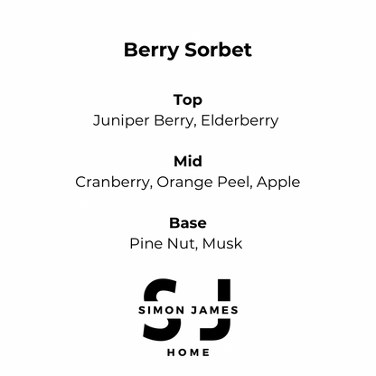 Simon James Home - Berry Sorbet Handmade Soy Wax Candle