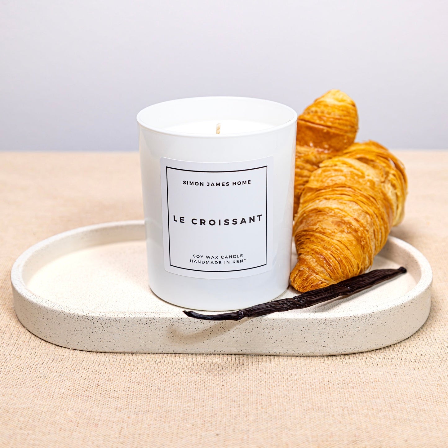 Simon James Home -Le Croissant Handmade Soy Wax Candle - The Ultimate Croissant Candle