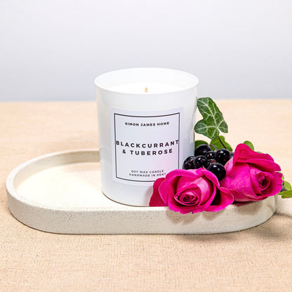 Simon James Home - Blackcurrant & Tuberose Handmade Soy Wax Candle