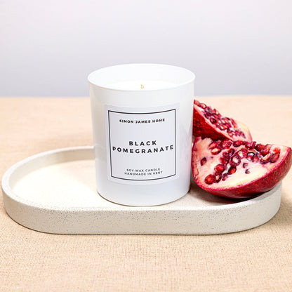 Simon James Home - Black Pomegranate Handmade Soy Wax Candle