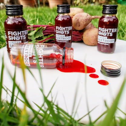 Fighter Shots 100% VEGAN Ginger + Beetroot, 12 x 60ml