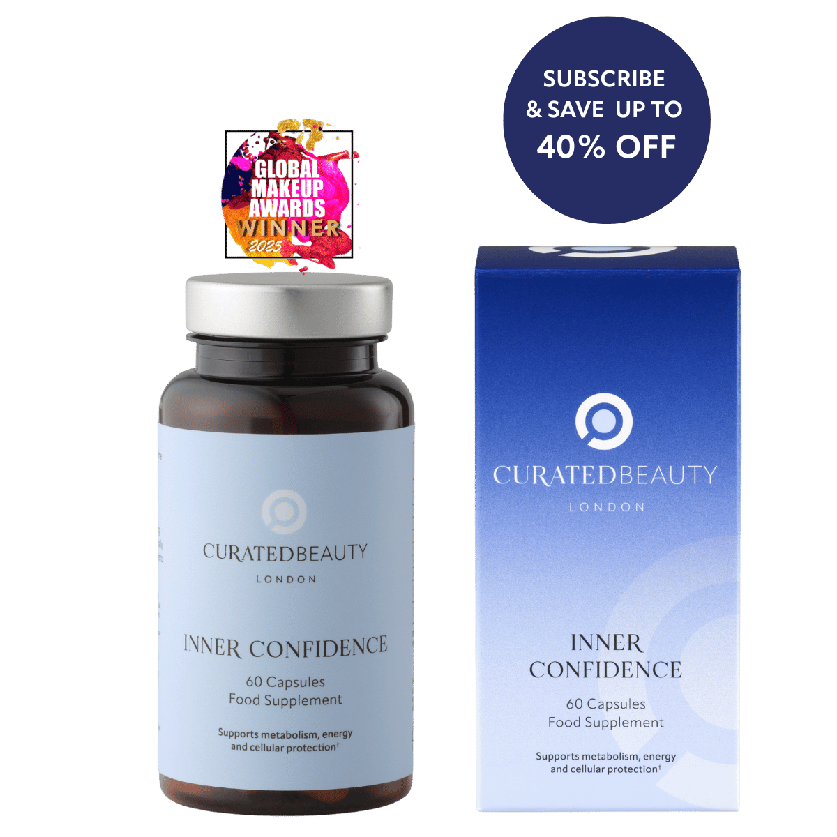 Curated Beauty London - INNER CONFIDENCE - 2 months supply