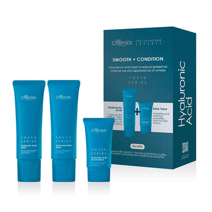 skinChemists Hyaluronic Acid Smooth & Condition Kit + Free Hyaluronic Acid Mask 50ml