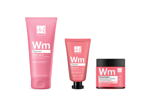 Dr Botanicals - Watermelon Superfood 2-in-1 Cleanser & Makeup Remover Trio