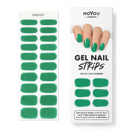 MoYou London Gel Nail Strip ★ Emerald City