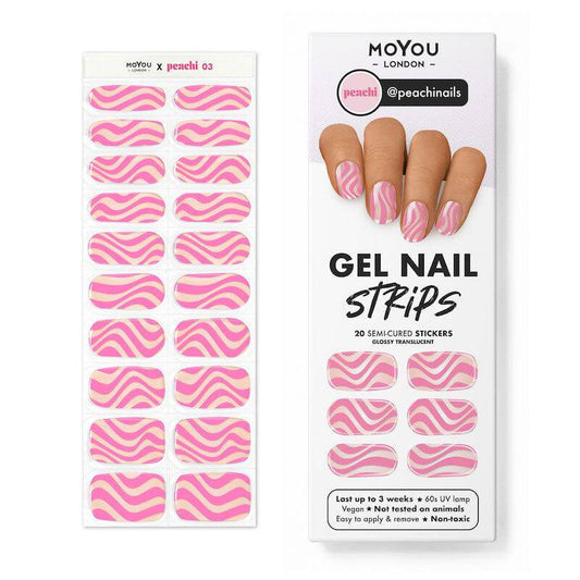 MoYou London Gel Nail Strip ★ @peachinails 01