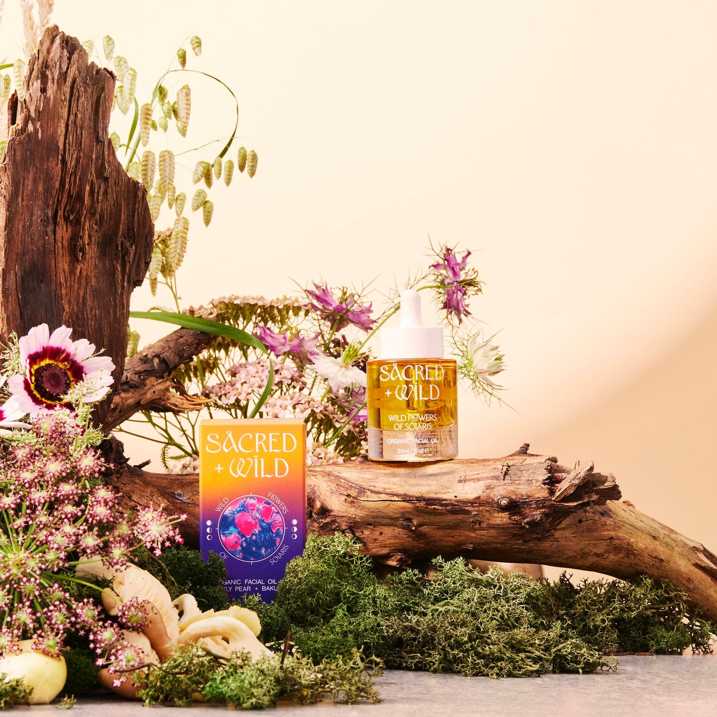 Sacred + Wild Organic Facial Oil with Prickly Pear + Bakuchiol