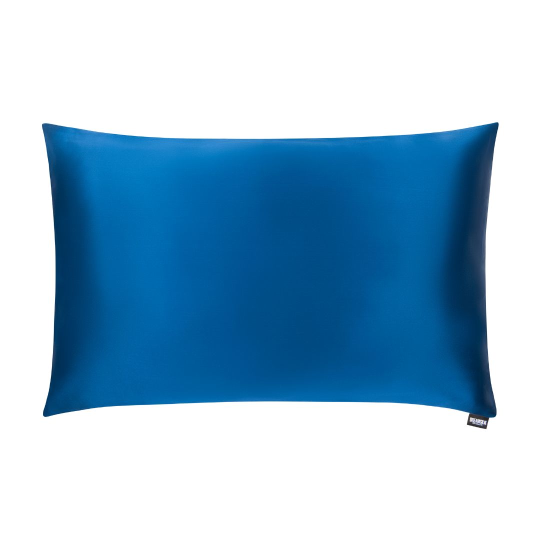 Dream Silk Navy Blue Silk Pillowcase